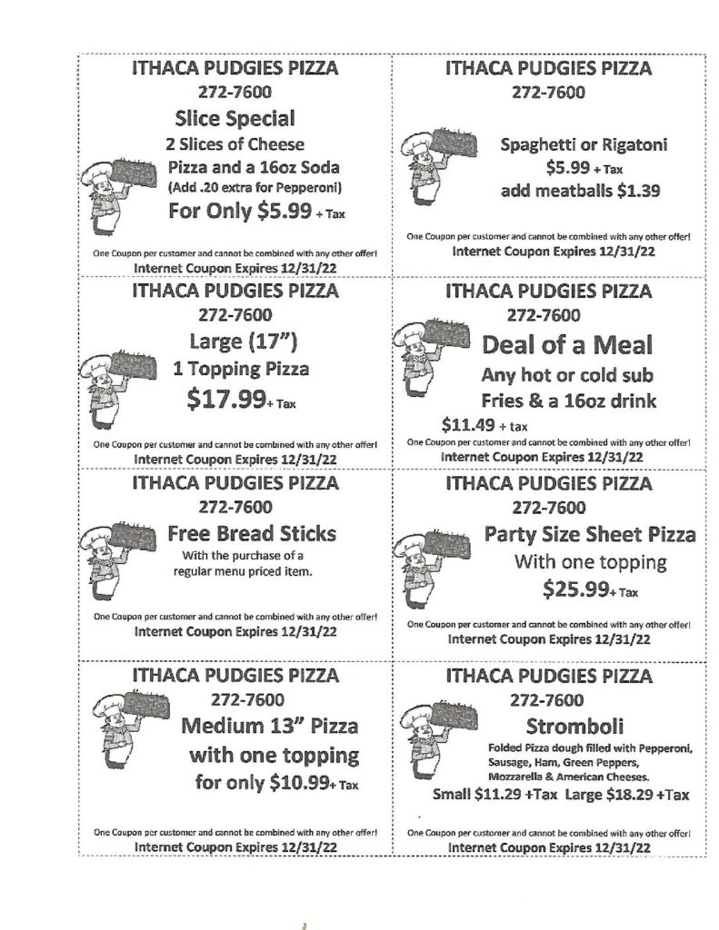 Coupons | Pudgies Ithaca